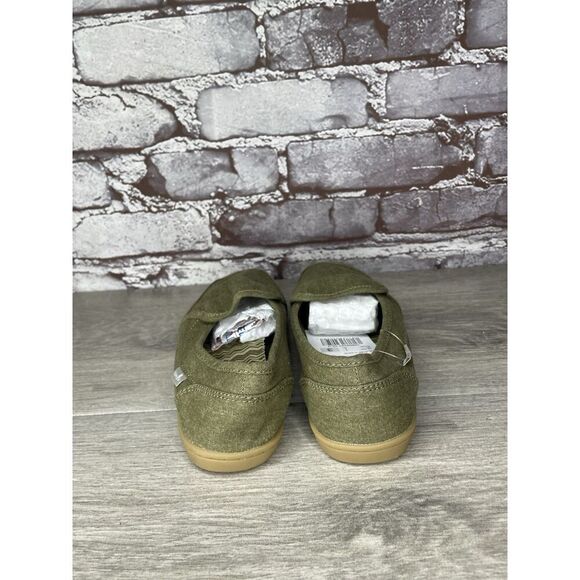 Sanuk Lil Pair O Dice Youth Green Canvas Sidewalk Surfer Shoes Kids Sz 3US/33EU - Picture 3 of 16